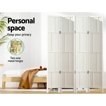 Ashton Room Divider Screen Privacy Wood Dividers Stand 4 Panel White