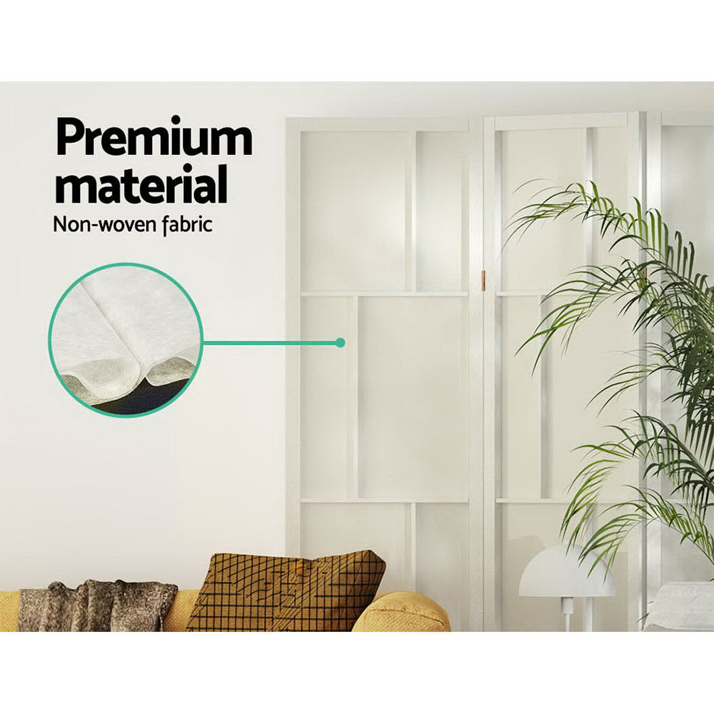 Ashton Room Divider Screen Privacy Wood Dividers Stand 4 Panel White