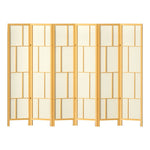 Ashton Room Divider Screen Privacy Wood Dividers Stand 6 Panel Natural