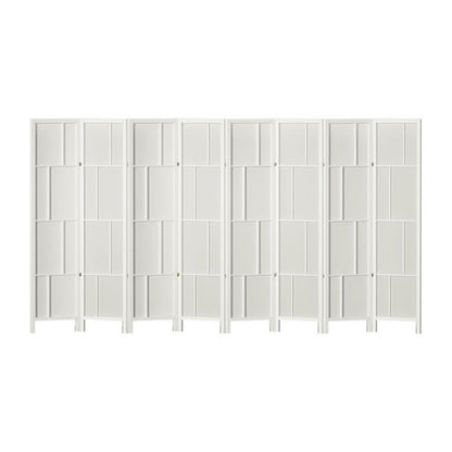 Ashton Room Divider Screen Privacy Wood Dividers Stand 8 Panel White