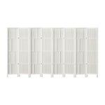 Ashton Room Divider Screen Privacy Wood Dividers Stand 8 Panel White