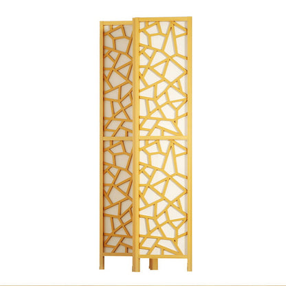 Clover Room Divider Screen Privacy Wood Dividers Stand 3 Panel Natural
