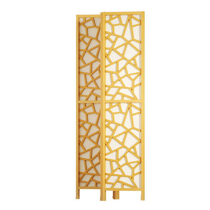 4 Panel Room Divider Screen 162X170Cm Natural