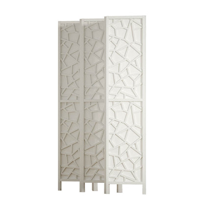 6 Panel Room Divider Screen 244X170Cm White