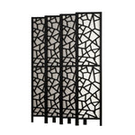 8 Panel Room Divider Screen 325X170Cm Black