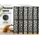 8 Panel Room Divider Screen 325X170Cm Black