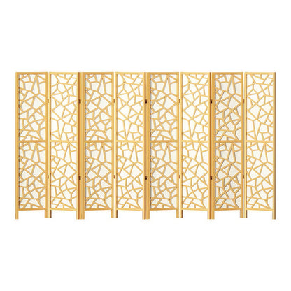 8 Panel Room Divider Screen 325X170Cm Natural