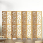 8 Panel Room Divider Screen 325X170Cm Natural