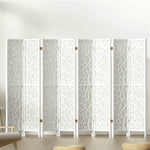 8 Panel Room Divider Screen 325X170Cm White