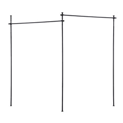 Room Divider Curtain Rod Extendable Black