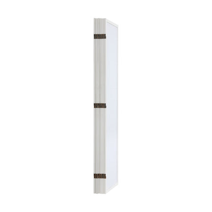 6 Panel Room Divider Timber Farbic Natural