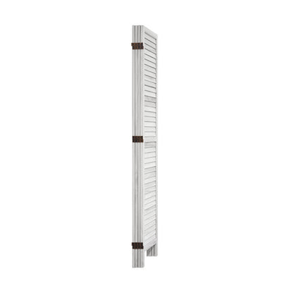 4 Panel Room Divider Timber Wooden Natural