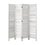 4 Panel Room Divider Timber Wooden Natural