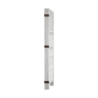 4 Panel Room Divider Timber Wooden Natural