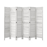 4 Panel Room Divider Timber Wooden Natural
