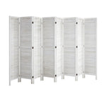 4 Panel Room Divider Timber Wooden Natural