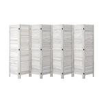 4 Panel Room Divider Timber Wooden Natural