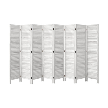 4 Panel Room Divider Timber Wooden Natural
