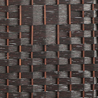 8 Panel Room Divider Privacy Screen Brown