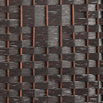6 Panel Room Divider Privacy Screen Brown