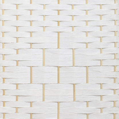 6 Panel Room Divider Privacy Screen White