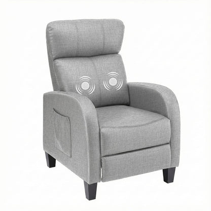 Grey Massage Recliner Chair Small king