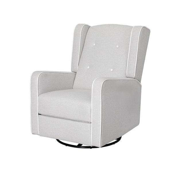  Comfortable Swivel Recliner Armchair - Grey