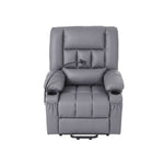Power Lift Recliner Chair Massage Heat Grey | HomeAndLiving