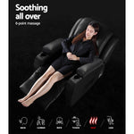 Recliner Chair Electric Heated Massage Chairs Leather Cabin