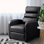 Recliner Armchair Brown Leather Bolivia