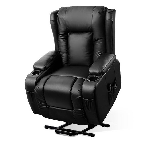  Heated Massage Lift Recliner Chair - Leather