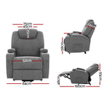 Electric Massage Chair Recliner Sofa Lift Motor Armchair Heating Fabric
