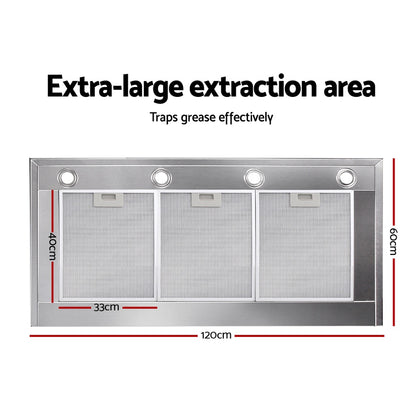 1200Mm Range Hood 120Cm Bbq Commercial Rangehood