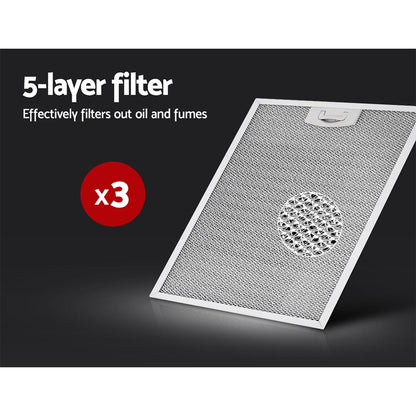 900Mm Range Hood 90Cm Rangehood Stainless Steel