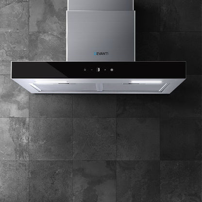 600Mm Range Hood 60Cm Rangehood Glass Stainless Steel