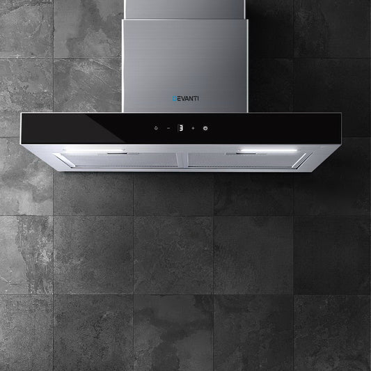 600Mm Range Hood 60Cm Rangehood Glass Stainless Steel