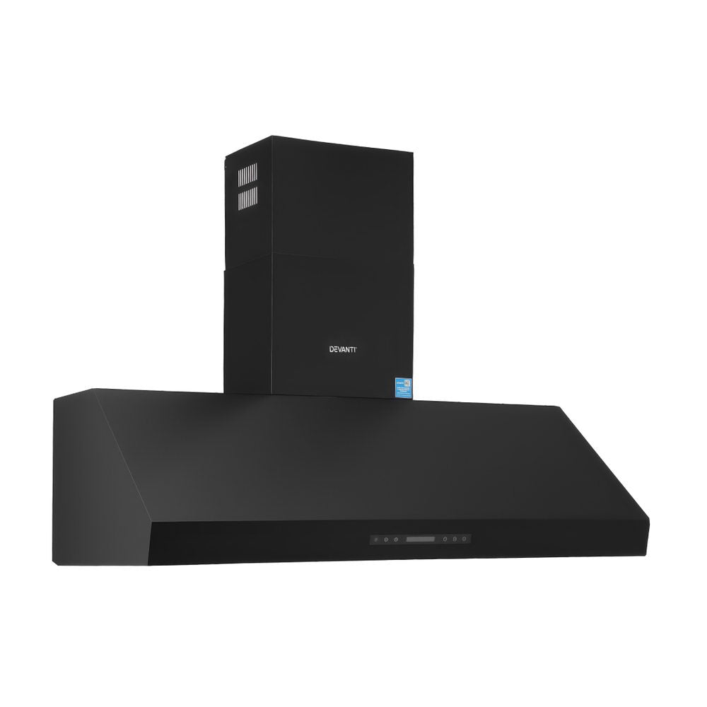 1500mm Commercial BBQ Range Hood Dual Motor W/ Remote Control Black