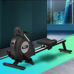 Rowing Machine Rower Magnetic Resistance Exercise Fitness Black
