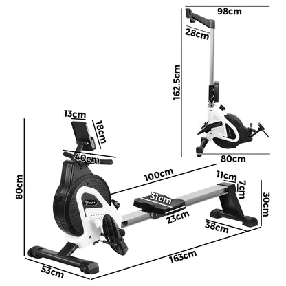 Finex Rowing Machine Rower Magnetic Resistance Fitness Workout Home Gym Cardio