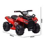 Ride On Car Electric ATV Bike Vehicle for Toddlers Kids Rechargeable Red