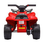 Ride On Car Electric ATV Bike Vehicle for Toddlers Kids Rechargeable Red