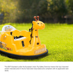 Kids Ride on Car Bumper Remote Control Light Giraffe