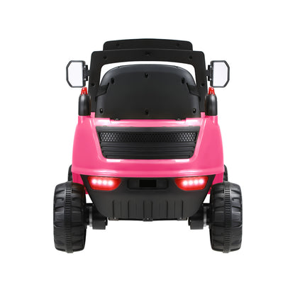 Ride-On Forklift Electric Car Toy for Toddlers Kids 12V Rechargeable Pink