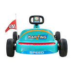 Ride on Car Electric Kart with Light Bluetooth Blue