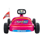 Ride on Car Electric Kart with Light Bluetooth Pink