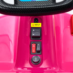 Ride on Car Electric Kart with Light Bluetooth Pink