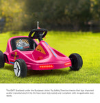Ride on Car Electric Kart with Light Bluetooth Pink