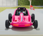 Ride on Car Electric Kart with Light Bluetooth Pink