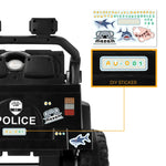 Kids Police Ride On Car 12V Electric Remote Control Battery