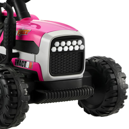 Kids Ride On Car Tractor 12V Toys Remote Control Pink